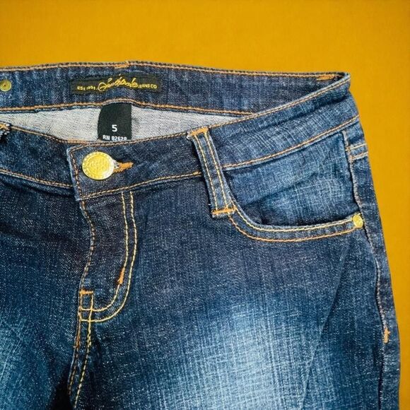 Southpole Jeans Womens 5 Bootcut Flare Stretch Embroidered Pockets Y2K Denim - Picture 13 of 14